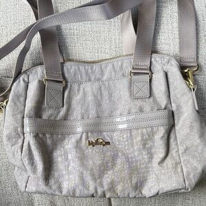 Kipling Textured Gray Baby Bag\ Crossbody